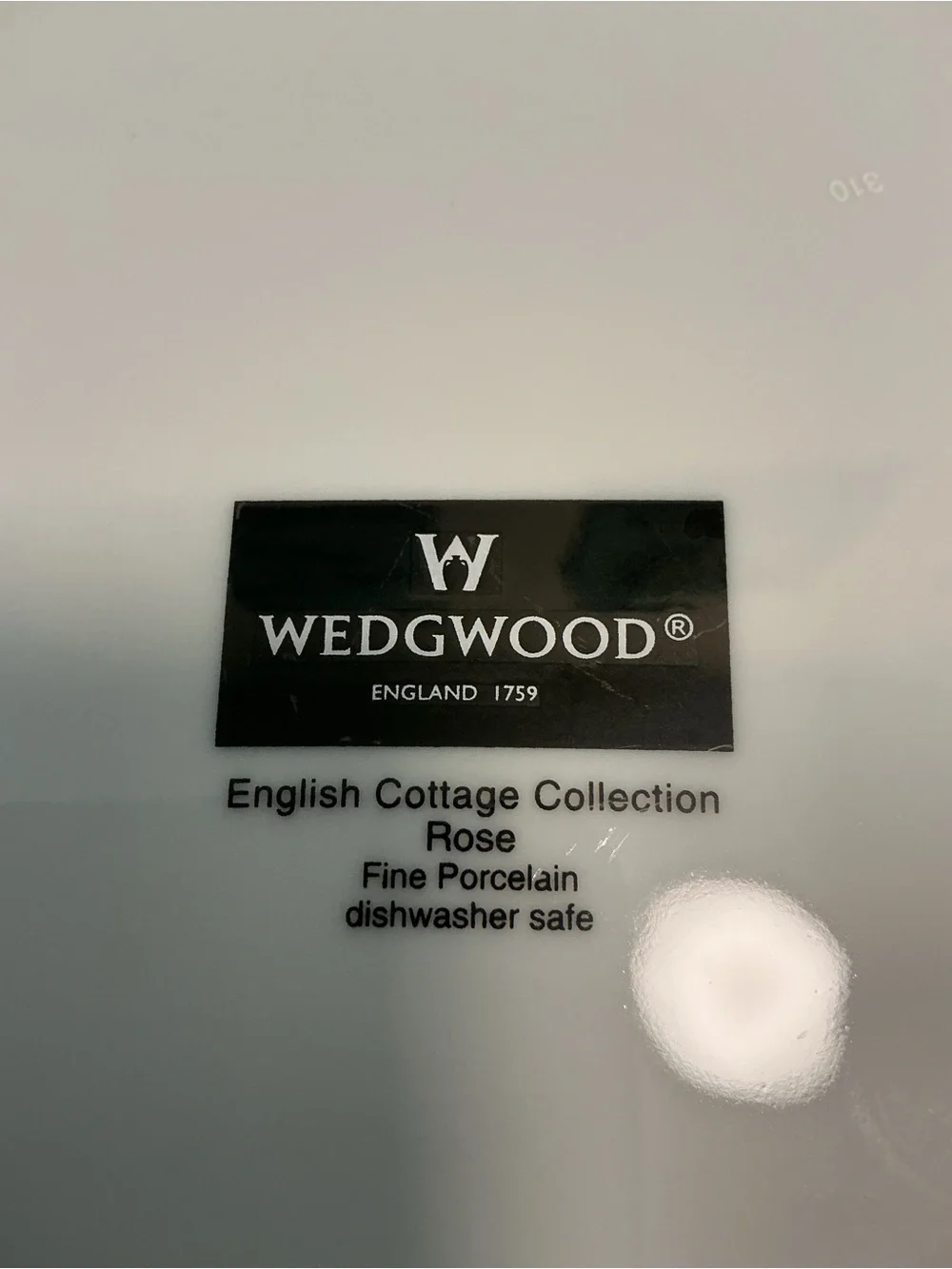 Wedgwood English Cottage Collection Rose Dinner Plates Set of 2